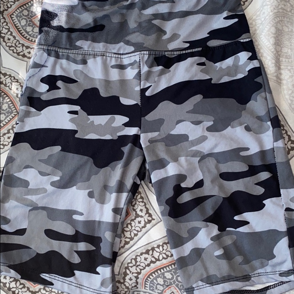 Camo Print biker short